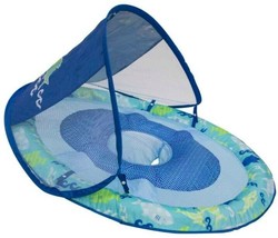Swim Ways Baby Spring Float Sun Canopy Blue &amp; Green - Great Gift For Babies &amp; Mom - £19.03 GBP