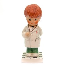 Vintage Porcelain Goebel 1970 Trouble Shooter Boy Playing Doctor Figurine 5&quot; H. - £15.48 GBP