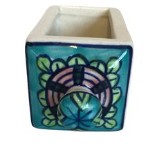 Fair Trade Replacement Hand Painted Ceramic Drawer for a storage chest - £15.93 GBP