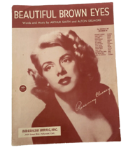 Beautiful Brown Eyes Sheet Music Vintage Rosemary Clooney 1951 - $18.49