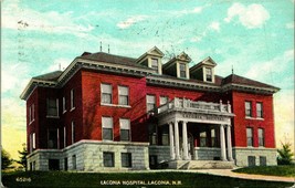 Hospital Building Laconia New Hampshire NH 1915 DB Postcard D12 - £3.25 GBP