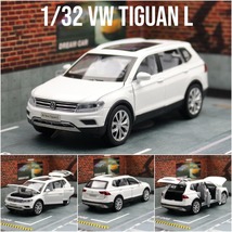 1/32 Volkswagen Tiguan L SUV Toy Car Model Diecast Alloy Pull Back Sound... - £18.66 GBP