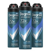 Degree Men Antiperspirant Deodorant Dry Spray Cool Rush 3 count Deodorant for Me - £29.65 GBP