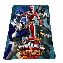 Power Rangers Operation Overdrive Throw Blanket 60”x45” Plush Gift Christmas - £29.20 GBP