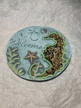 Scratch &amp; Dent Welcome Decorative Coastal Stepping Stone or Wall Hanging - £27.40 GBP