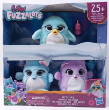 FurReal Fuzzalots Arctic Pack Baby Furby lot w/ Bottles Polar Bear Penguin Lot 3 - £24.98 GBP