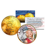 1976 MARILYN MONROE 24K Gold Plated IKE Dollar *Each Coin Serial Numbere... - $13.95