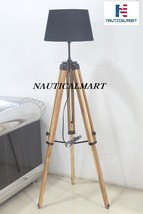 Tripod Floor Lamp Black Shade Home Living Room Modern Decor Light - $129.00