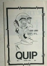 QUIP #4 1978 comic fanzine with Jim Jones&#39; cover VG+ - £15.47 GBP