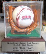 NOLAN RYAN Round Rock Express Celebrity Golf Classic TROPHY with SIGNED ... - $179.99