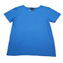 Ny and Co Shirt Womens Shirt S Blue Short Sleeve Crew Neck Knitted Pullover Top - £12.37 GBP
