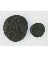 Ancient Greece 2-coin Set // Cyme (Kyme) Aeolis AE // Thessalian League AE - $82.66