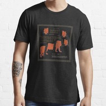  Sunbathing Animal Men&#39;s Black Cotton T-Shirt - £16.77 GBP