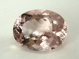 25.51 ct Natural Morganite IF oval shape from Brazil - £1,469.41 GBP