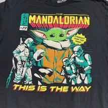 Mandalorian Star Wars Men’s Graphic Tee Black Medium Cotton Fifth Sun Th... - £9.87 GBP