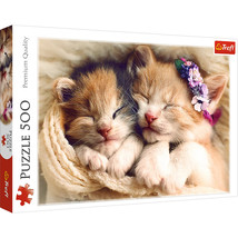 500 Piece Jigsaw Puzzles, Sleeping Kittens, Baby Animals, Pets, Cats, Adult - $16.95