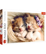 500 Piece Jigsaw Puzzles, Sleeping Kittens, Baby Animals, Pets, Cats, Adult - $311.70 MXN
