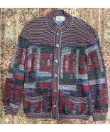 Vintage Italian Men&#39;s Button-Down Sweater w/ pockets (L&#39;UOMO ) - $89.10