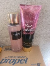 Victoria&#39;s Secret Pure Seduction  Fragrance Body Lotion &amp; Mist  8 oz lot of 2 - £30.92 GBP
