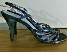 Alfani Dark Brown Heels with Diamante Detail Slingback Heels - Size 7.5M - £12.57 GBP