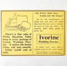 Ivorine Washing Powder Soap 1897 Advertisement Victorian Detergent ADBN1yyy - €17,28 EUR
