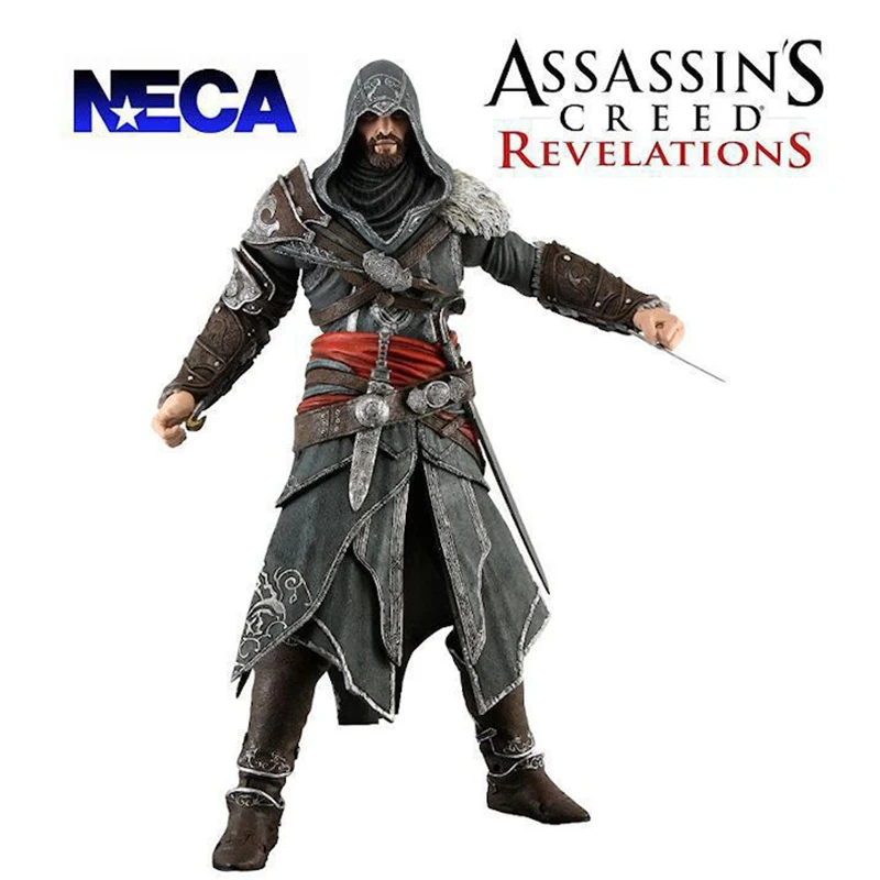 Assassin&#39;s Creed III Action Figure Toys EZIO Figuras NECA Game Figurine 15cm PVC - £30.31 GBP