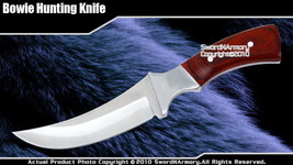 Full Tang Fixed Blade Knife Hunting Dagger  Wood Handle - £7.74 GBP