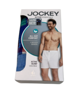 Jockey Holiday Plaids Men XL (40-42) Woven Boxers Blue Multicolor - $26.73