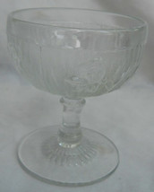 4 J EAN Nette Iris Clear CHAMPAGNE/TALL Sherbert Glass S 4&quot; Pedestal Stem - £20.88 GBP