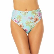 $20 California Waves Floral Juniors Mid-Rise Bikini Swim Bottoms Size Small - £5.02 GBP