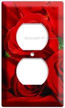Beautiful Red Roses Bouquet Outlet Wall Plate Living Room Bedroom Home Art Decor - £8.19 GBP