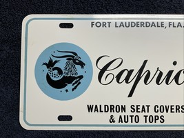 ZODIAC CAPRICORN HOROSCOPE ASTROLOGY METAL CAR NOVELTY LICENSE PLATE AUT... - $455.29 MXN