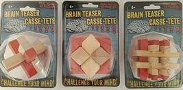 Brain Teaser 3D Wooden Puzzles, SELECT: Puzzle - £2.36 GBP