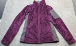 Columbia Track Jacket Women Small Purple Fleece Interchange Long Sleeve ... - £17.86 GBP