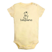 Babysaurus Humor Print Baby Bodysuit Newborn Romper Toddler Jumpsuits Infant Set - £8.35 GBP