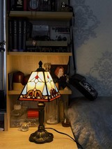 Tiffany Vintage Colored Glass Lamp, Relaxing Atmosphere - $100.00