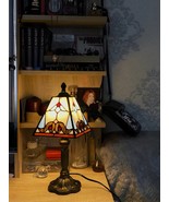 Tiffany Vintage Colored Glass Lamp, Relaxing Atmosphere - $135.83 CAD
