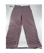 Izod Golf Pants Mens Size 32/30 Red Blue Plaid Cool-FX Preppy Athletic New - $26.80