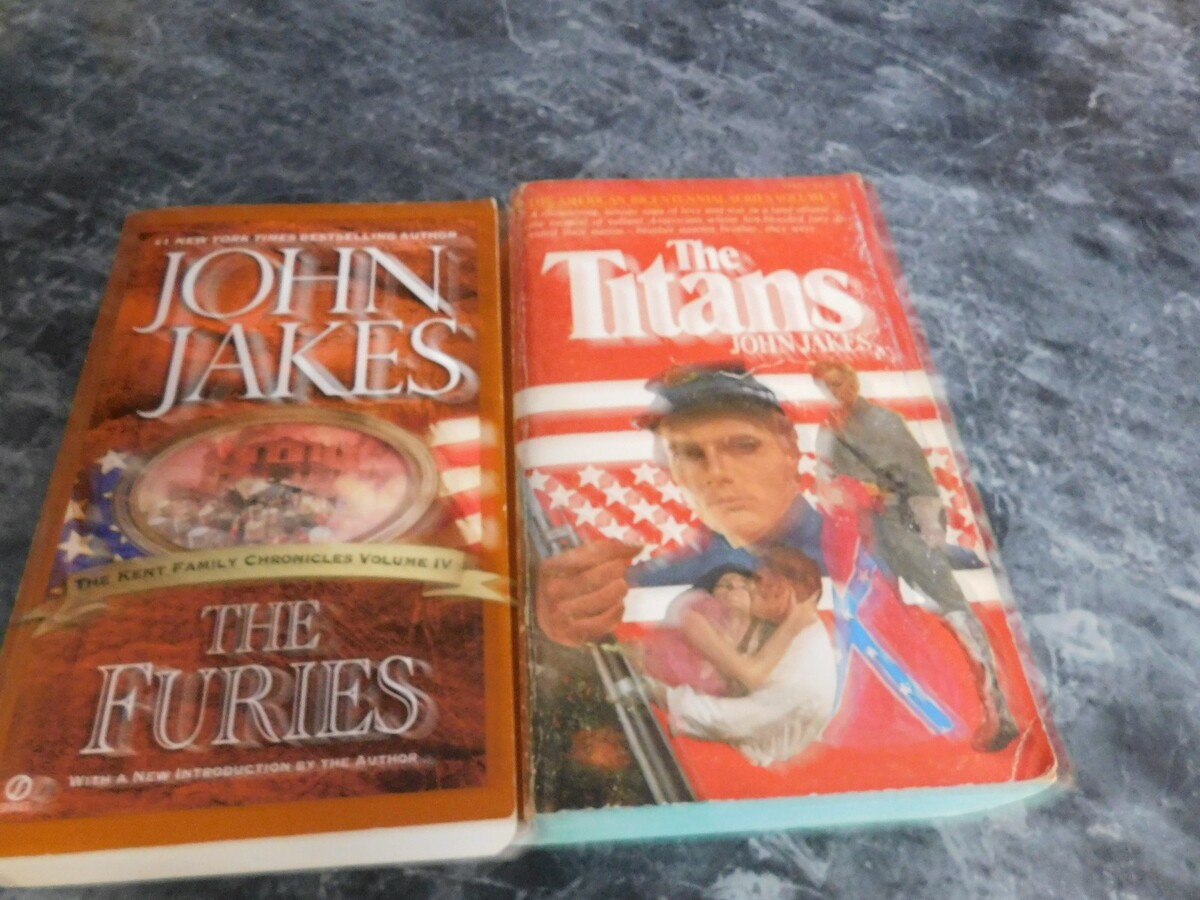 John Jakes lot of 2 Kent Family Series Western Paperbacks - $3.99