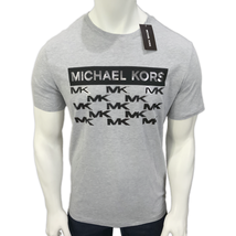 Nwt Michael Kors Msrp $56.99 Men&#39;s Gray Crew Neck Short Sleeve T-SHIRT Size M - £20.29 GBP