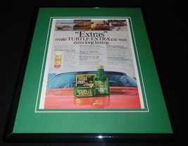 1976 Turtle Extra Wax 11x14 Framed ORIGINAL Vintage Advertisement  - £31.00 GBP