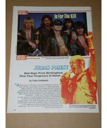 Judas Priest Hit Parader Magazine Photo Vintage 1983 - $435.16 MXN