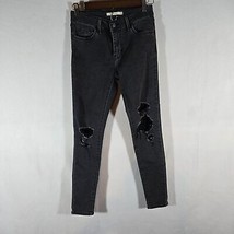 Levi&#39;s Premium 710 Super Skinny Jeans Womens Size 26 Used Once Blue Black Jeans - £14.94 GBP