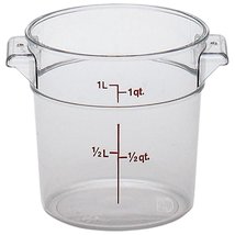 Cambro Camwear 1 Quart Round Clear Measuring Storage Container, 1 ct - $17.99