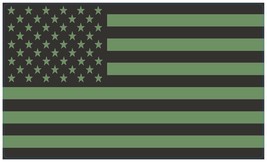 OD Green Tactical American Flag Sticker Decal (Select your Size) - £1.94 GBP+