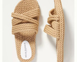 Kelsi Dagger Anthropologie Finnre Open Toe Rope Slide Sandal Natural 7.5... - $39.55