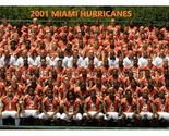 2001 MIAMI HURRICANES 8X10 TEAM PHOTO PICTURE NCAA FOOTBALL WIDE BORDER - $4.94