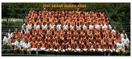 2001 Miami Hurricanes 8X10 Team Photo Picture Ncaa Football Wide Border - $4.94