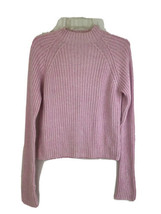 SO GSJC Junior sweater XL Soft Pink Cable Knit Sweater Long Arms - £10.22 GBP