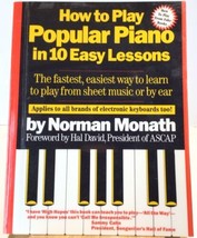 How to Play Popular Piano in 10 Easy Lessons- Norman Monath TPB 1984 Lik... - £8.40 GBP